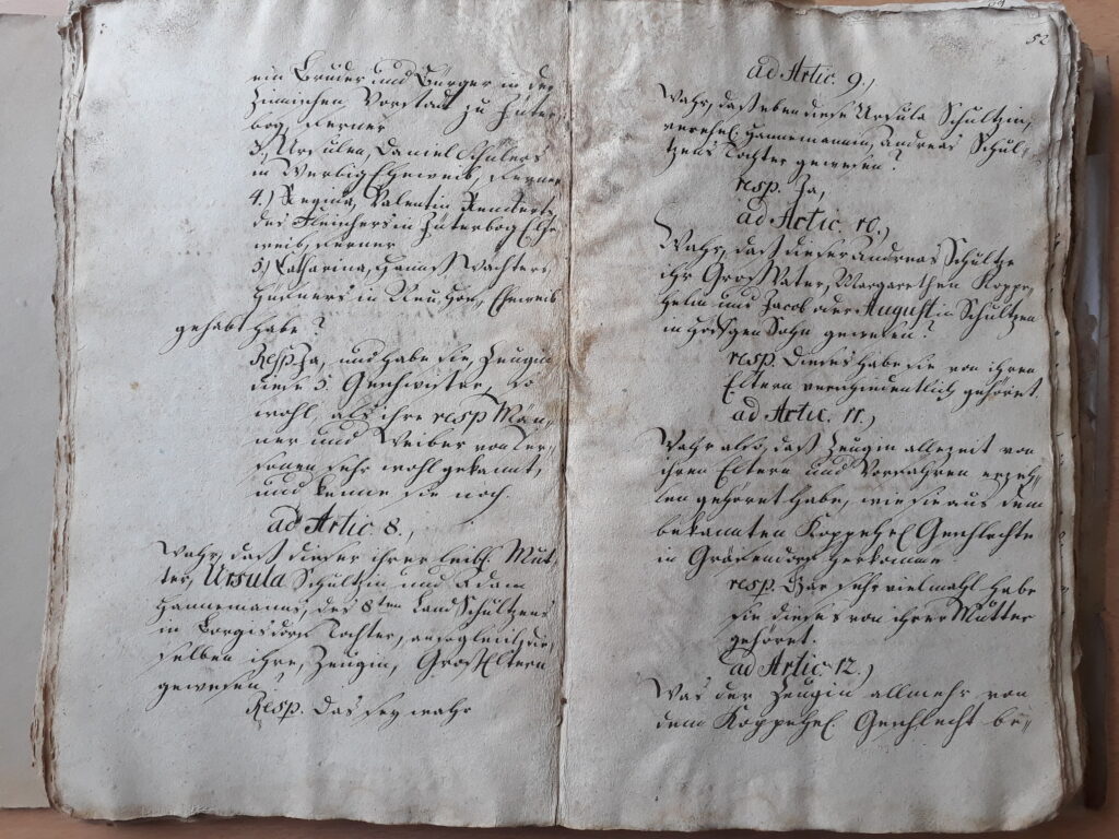 folio 51v und 52 r zu Maria Döring, vereh. Berndt