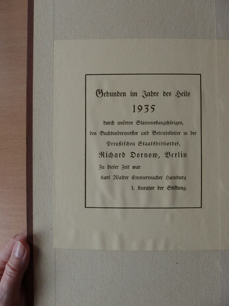 Innentext, Bände, 1935, Dornow